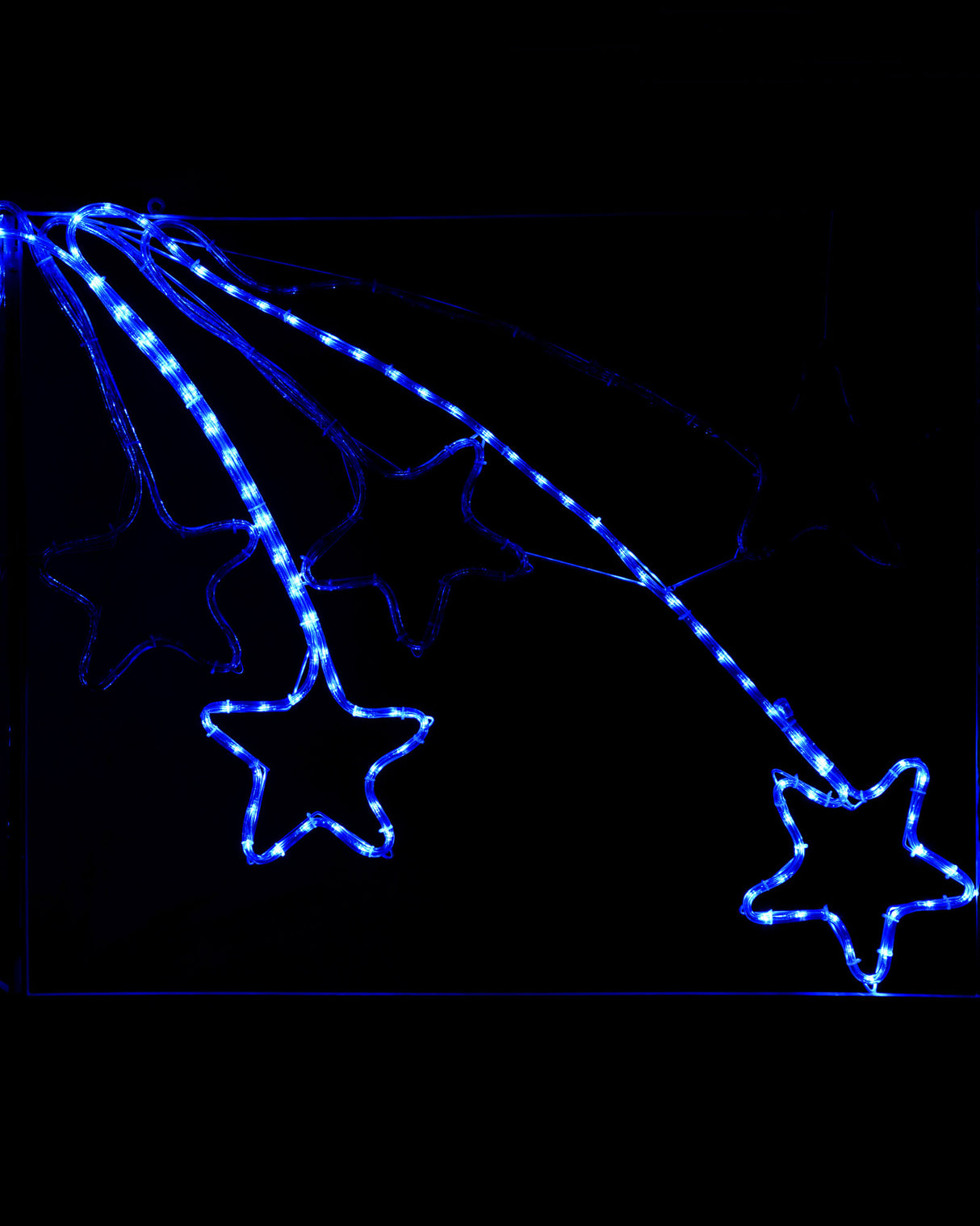 Animated LED Star Burst Rope Light Silhouette, 2.2 m