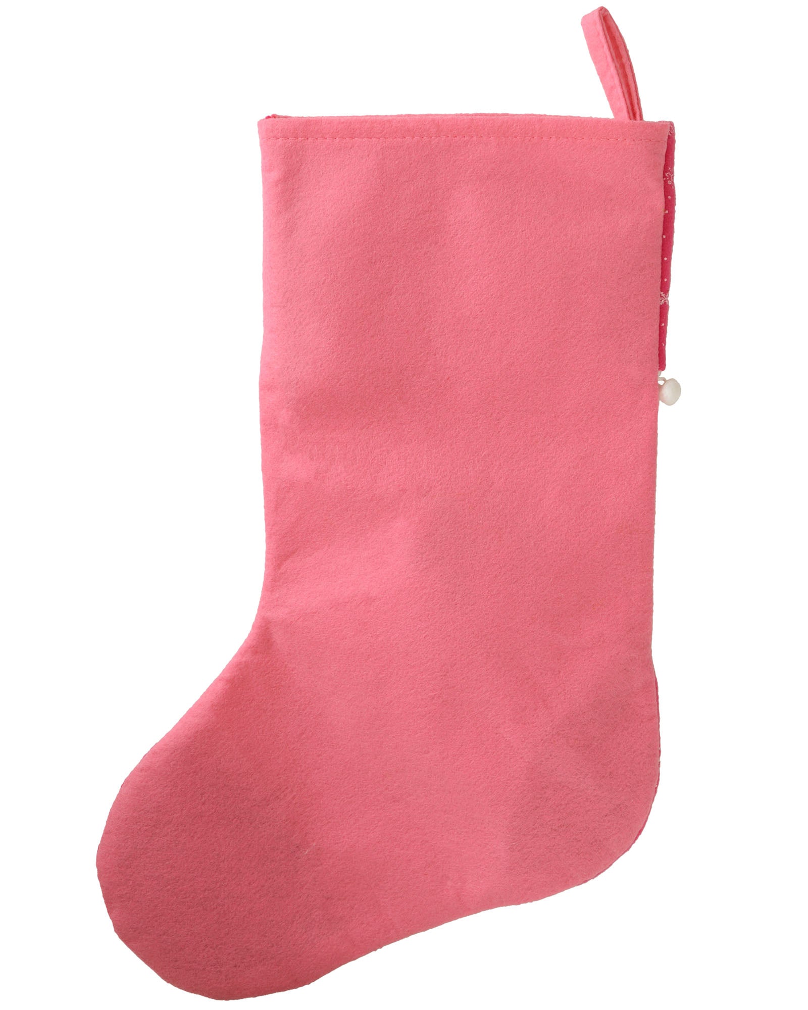 Santa Stocking, Pink/Purple, 48 cm