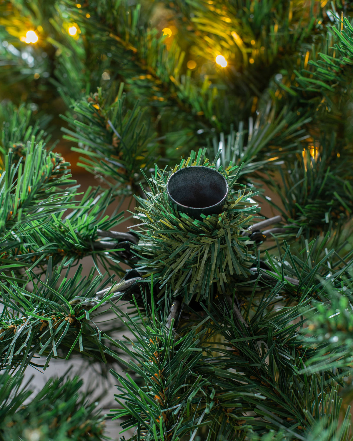 Pre-Lit Shimmering Champagne Christmas Tree, 7ft