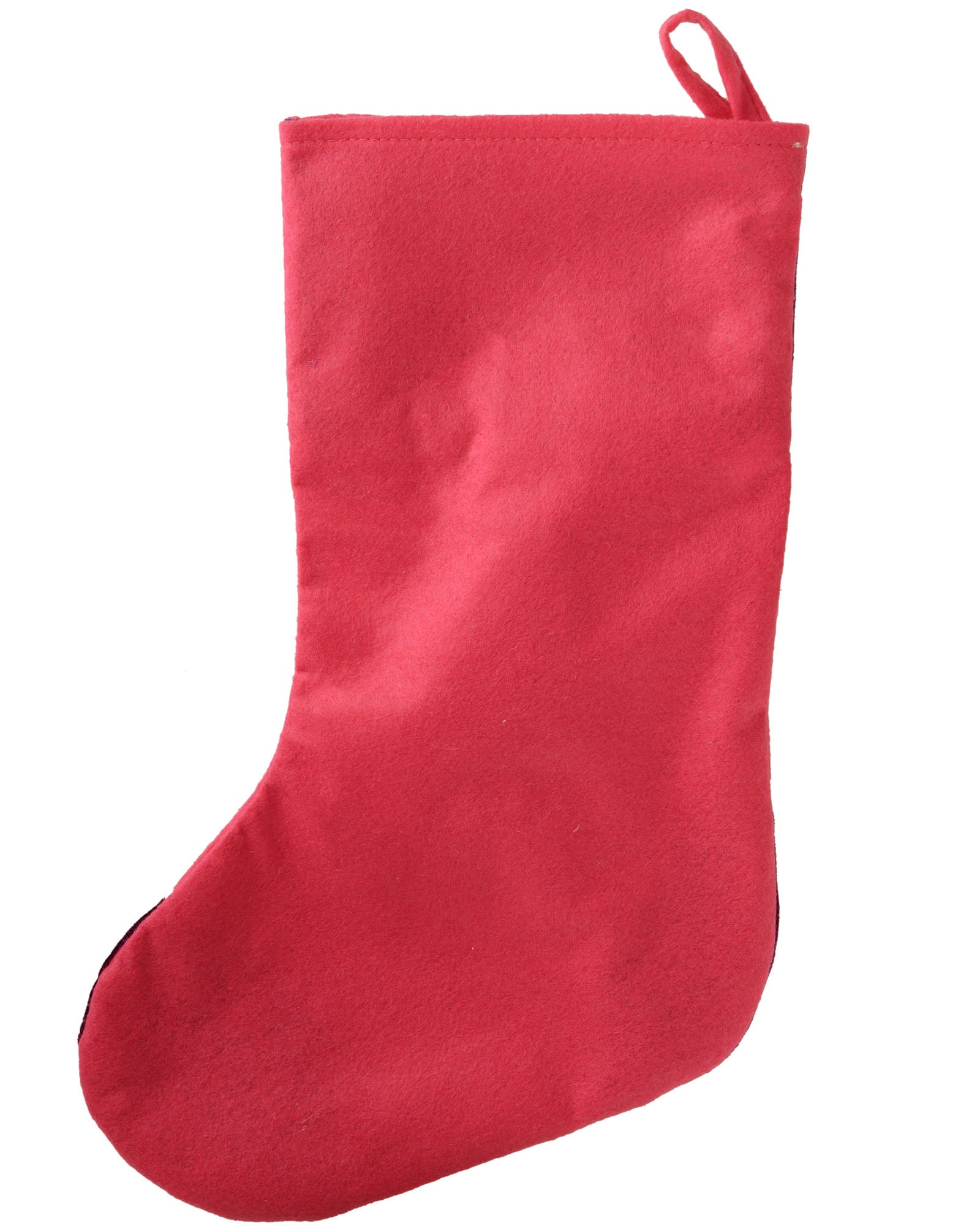 Snowman Stocking, Pink/Purple, 48 cm