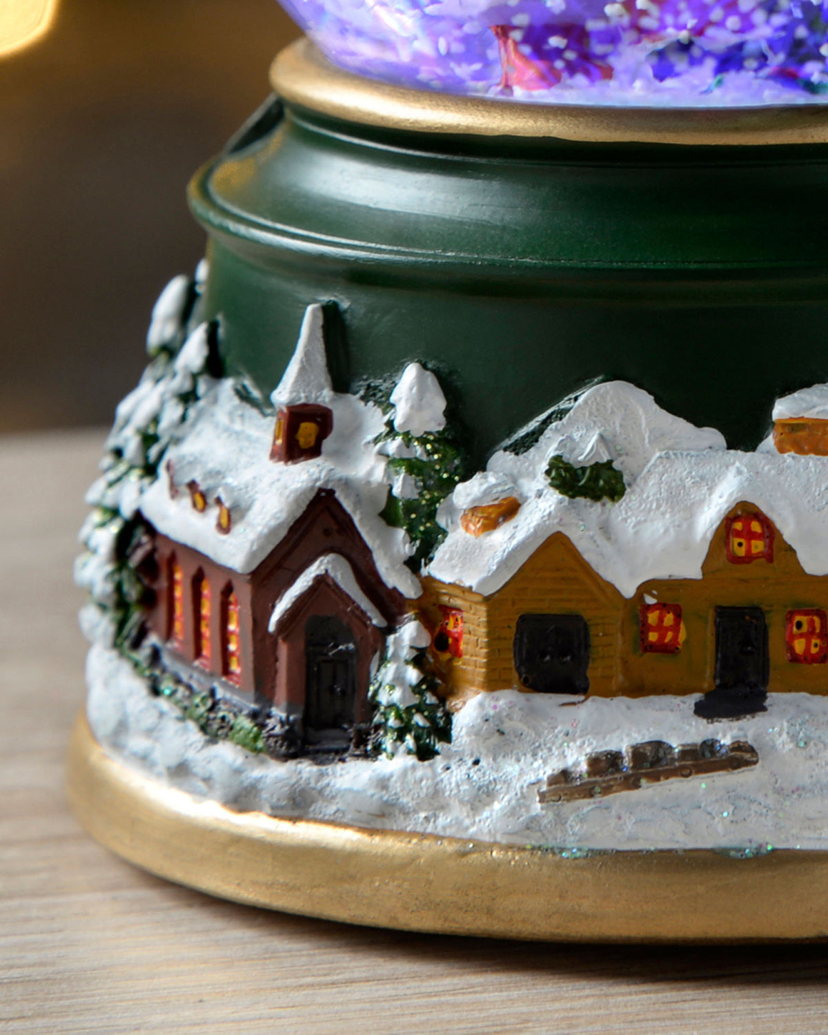 Colour Changing Carolers Snow Globe, 12 cm