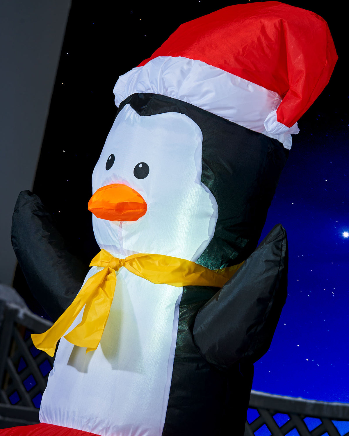 Pre-Lit Inflatable Train, 10.5 ft